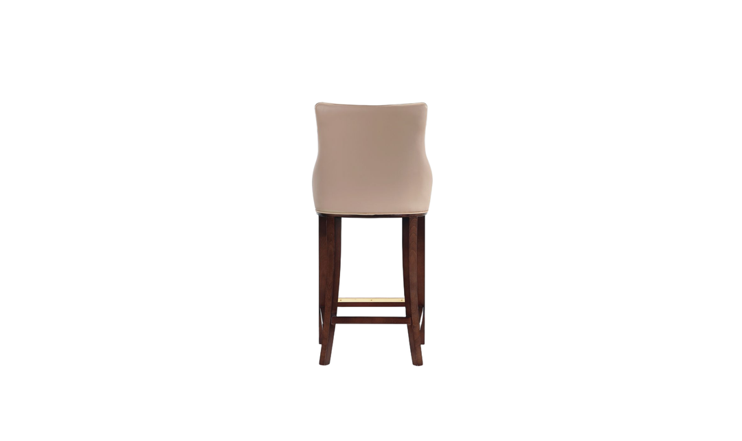 Manhattan Comfort Shubert Wood Upholstered Barstool-Jennifer Furniture