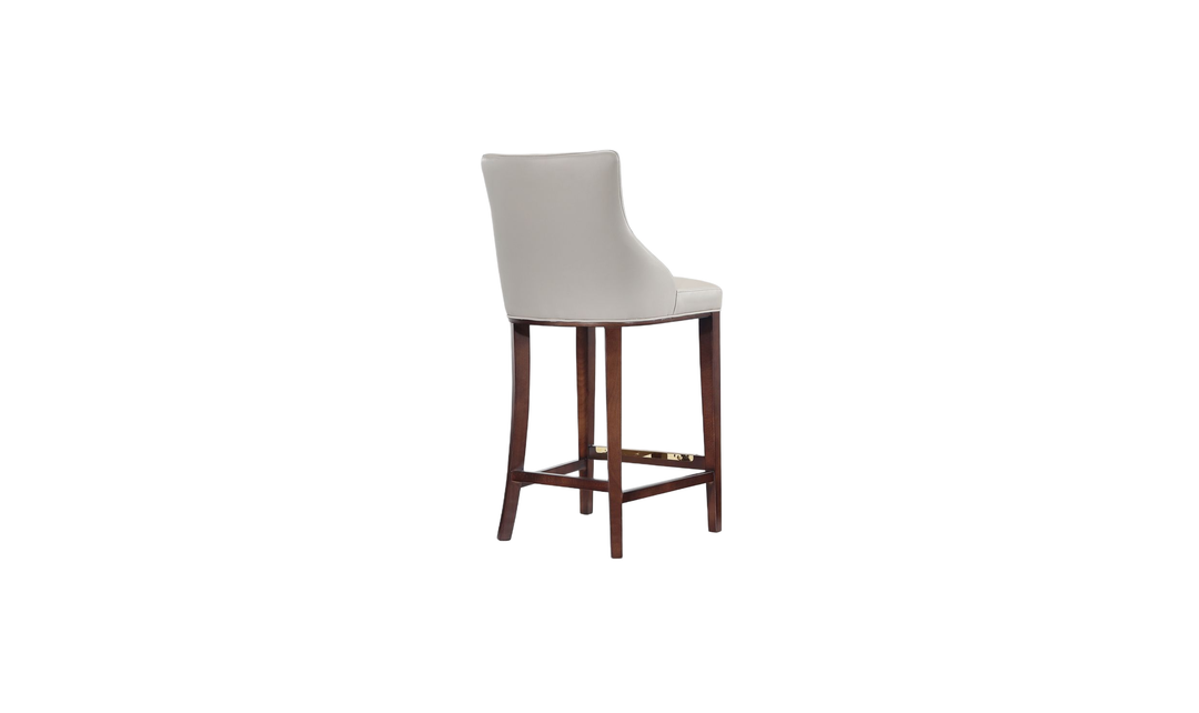 Manhattan Comfort Shubert Wood Upholstered Barstool-Jennifer Furniture