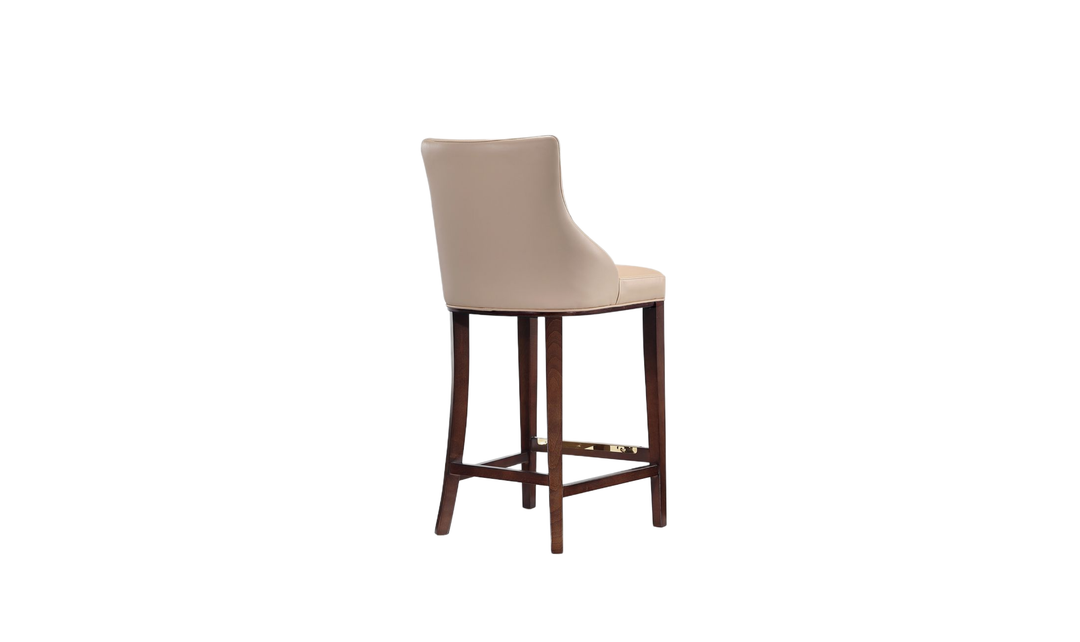 Manhattan Comfort Shubert Wood Upholstered Barstool-Jennifer Furniture