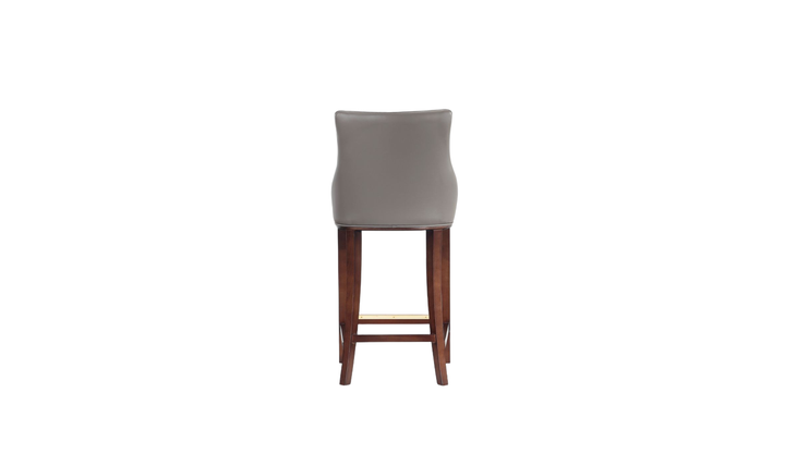 Manhattan Comfort Shubert Wood Upholstered Barstool-Jennifer Furniture
