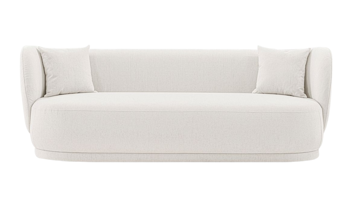 Manhattan Comfort Siri Upholstered Sofa With Accent Pillows