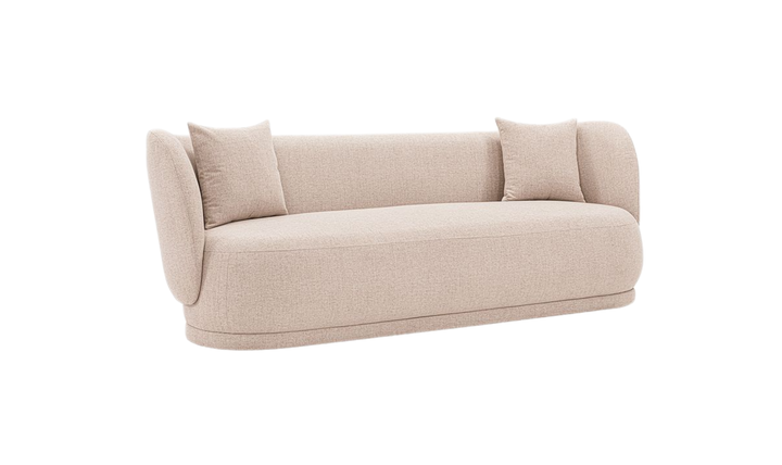 Manhattan Comfort Siri Upholstered Sofa With Accent Pillows