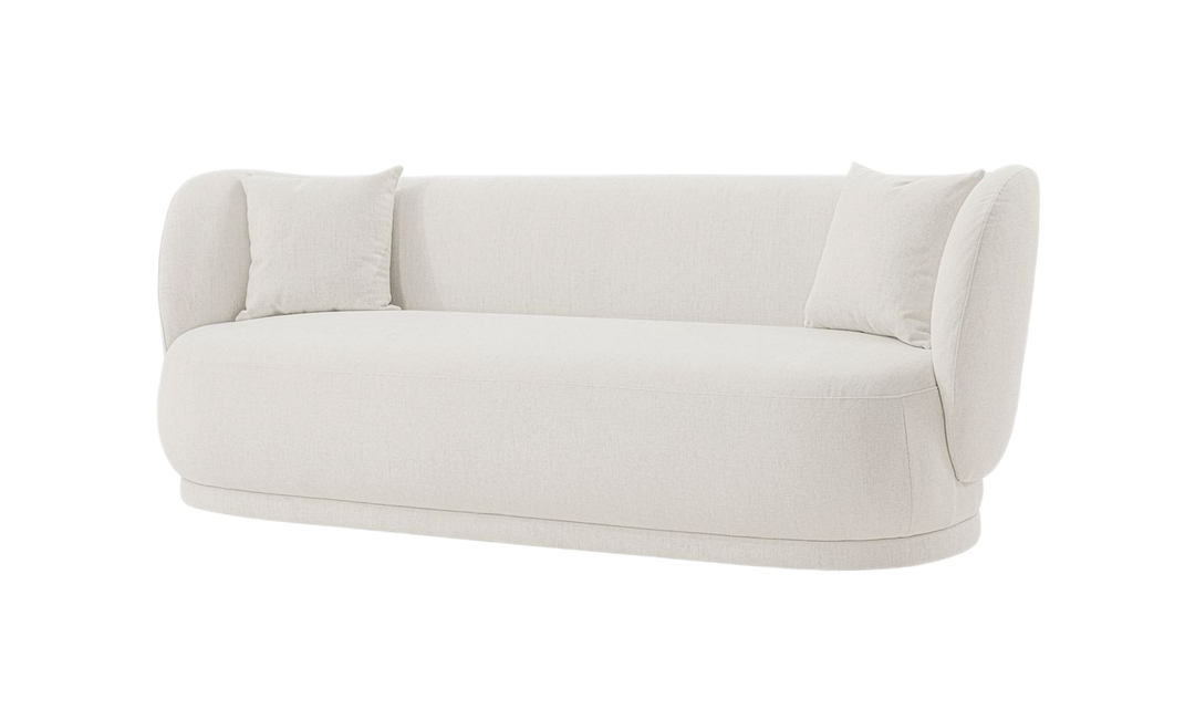 Manhattan Comfort Siri Upholstered Sofa With Accent Pillows