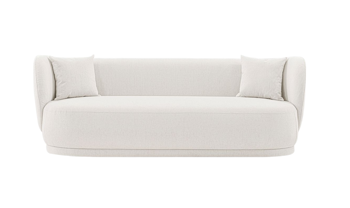 Manhattan Comfort Siri Upholstered Sofa With Accent Pillows