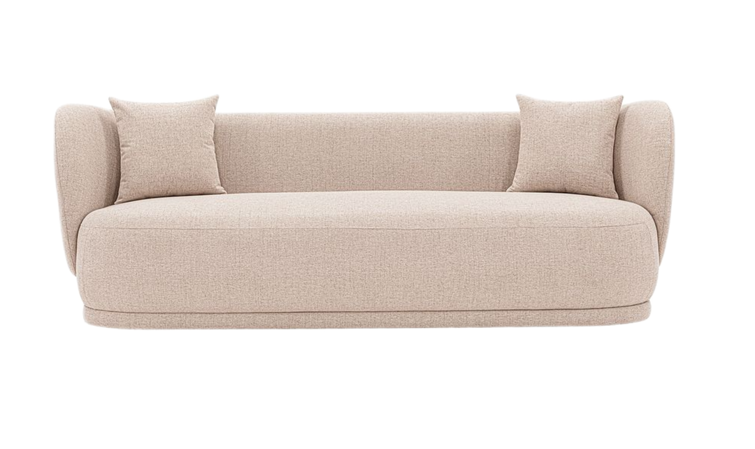 Manhattan Comfort Siri Upholstered Sofa With Accent Pillows