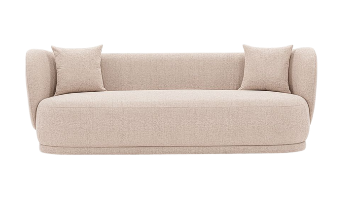 Manhattan Comfort Siri Upholstered Sofa With Accent Pillows