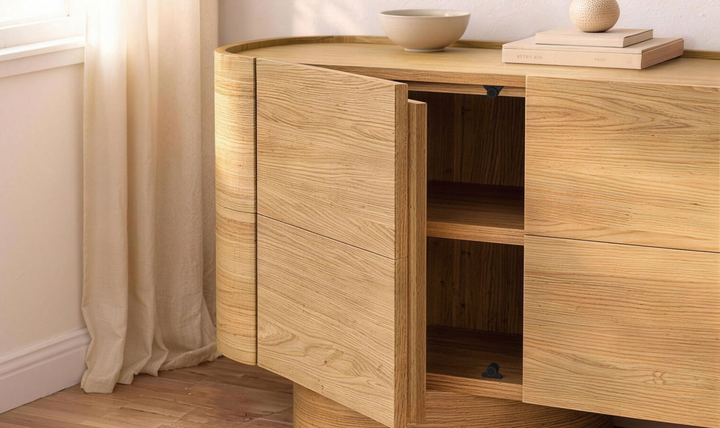 Manhattan Comfort Solis Wooden Sideboard With Three Door-jennifer