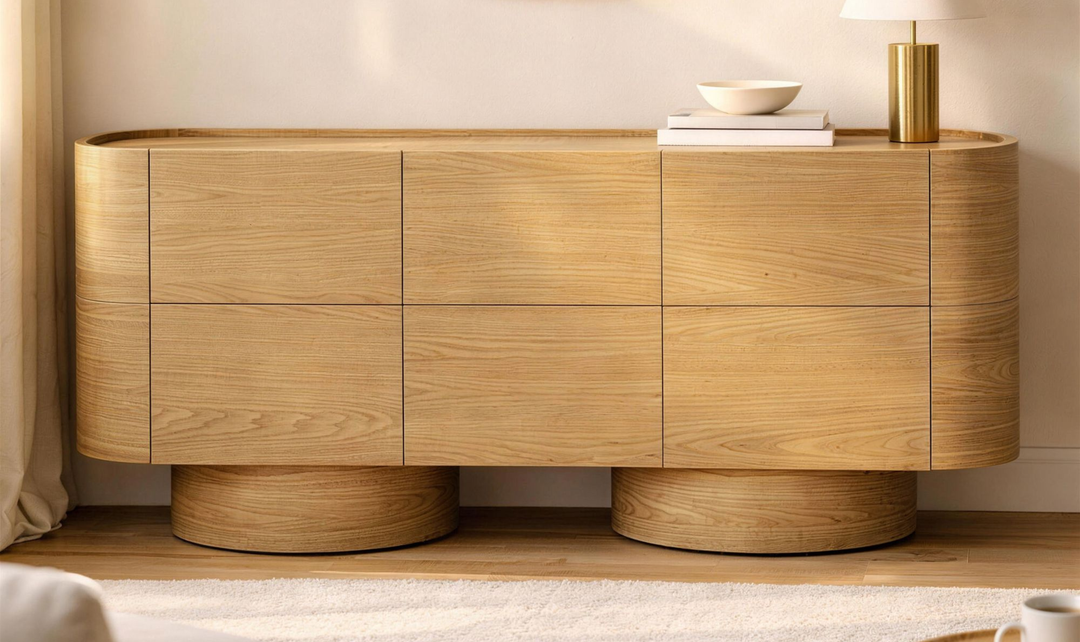 Manhattan Comfort Solis Wooden Sideboard With Three Door-jennifer