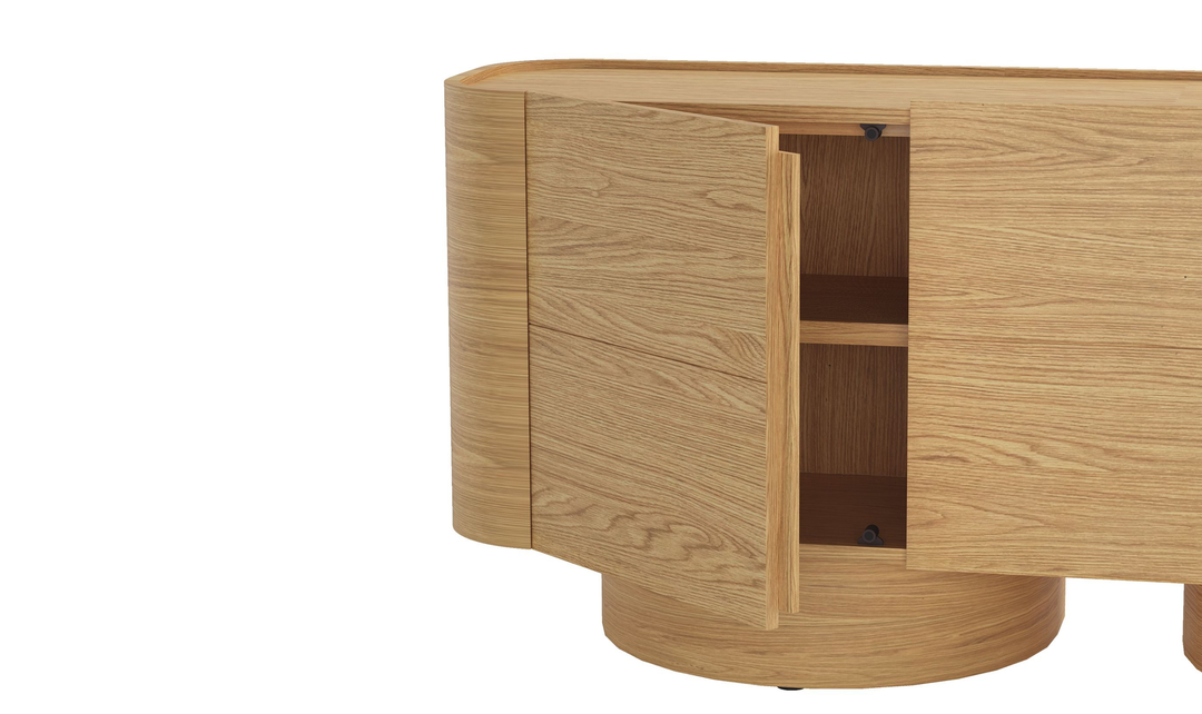 Manhattan Comfort Solis Wooden Sideboard With Three Door-jennifer
