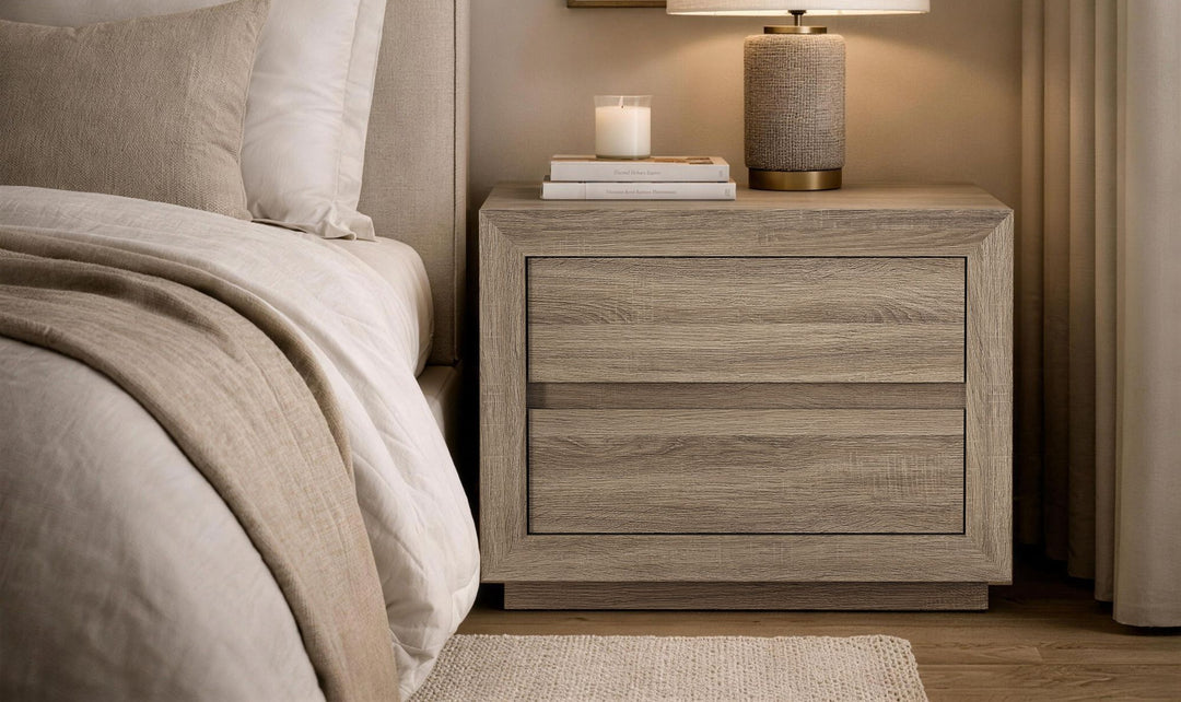 Manhattan Comfort Soren Nightstand With Two-Drawers