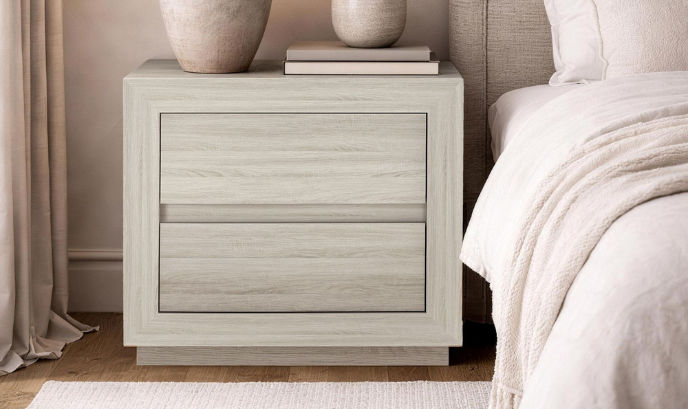 Manhattan Comfort Soren Nightstand With Two Drawers-Jennifer Furniture