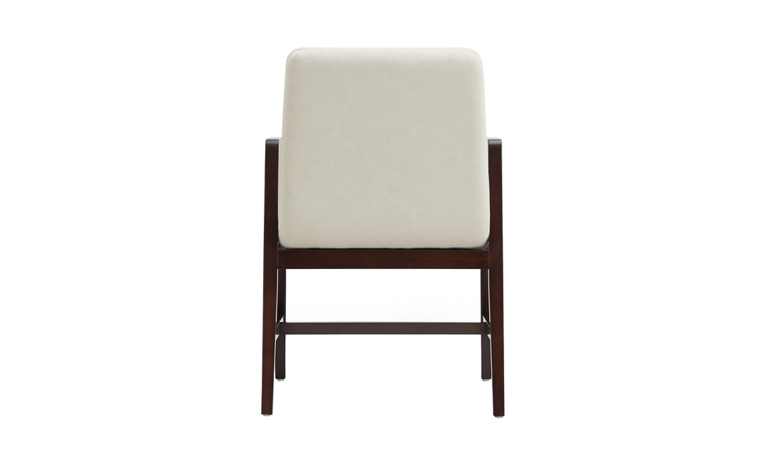 Manhattan Comfort Stella Velvet Wood Armchair-Jennifer Furniture