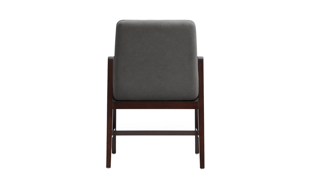 Manhattan Comfort Stella Velvet Wood Armchair-Jennifer Furniture