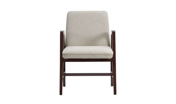 Manhattan Comfort Stella Velvet Wood Armchair-Jennifer Furniture