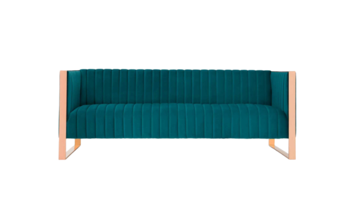 Manhattan Comfort Trillium 3-Seater Velvet Sofa - Jennifer Furniture