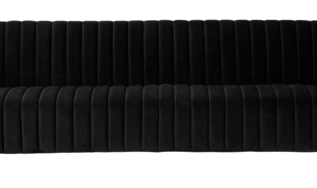 Manhattan Comfort Trillium 3-Seater Velvet Sofa - Jennifer Furniture
