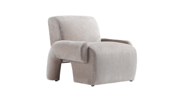 Manhattan Comfort Verandah Chenille Lounge Chair-Jenniferfurniture
