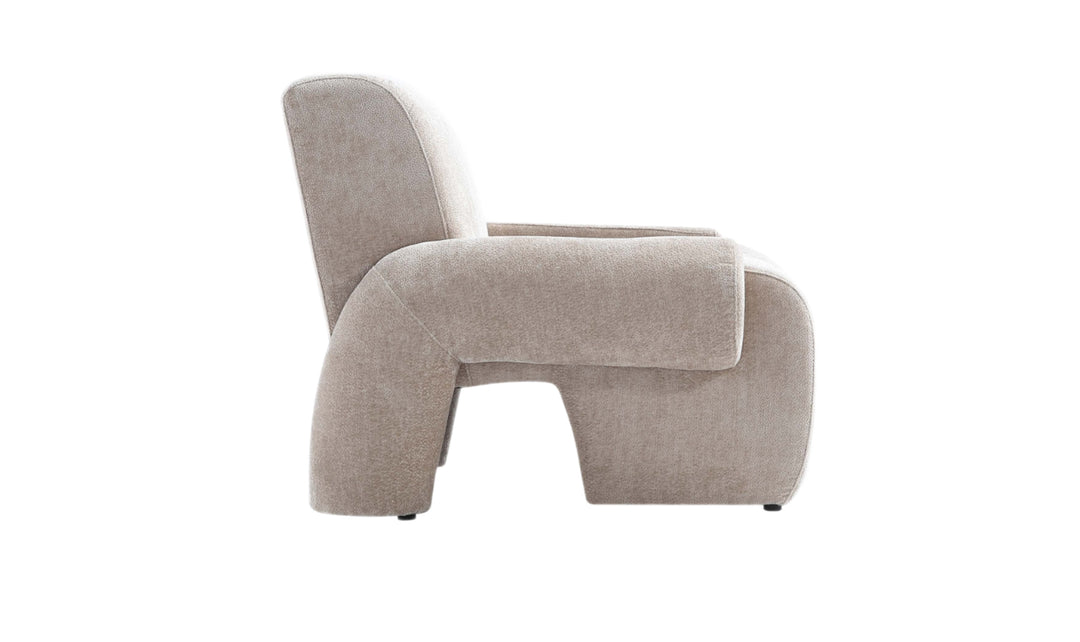 Manhattan Comfort Verandah Chenille Lounge Chair-Jenniferfurniture