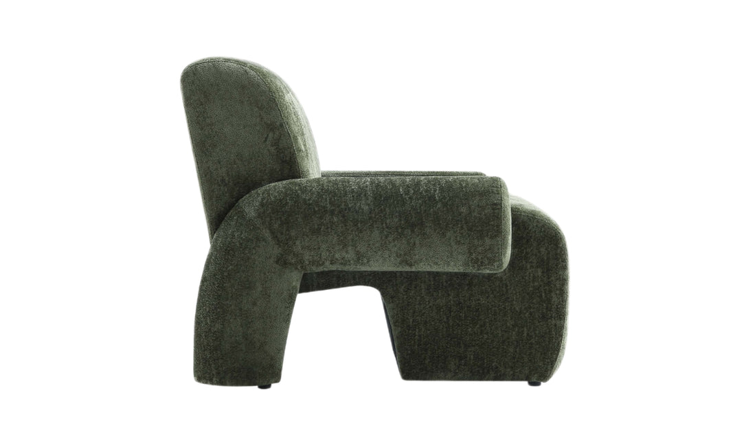 Manhattan Comfort Verandah Chenille Lounge Chair-Jenniferfurniture