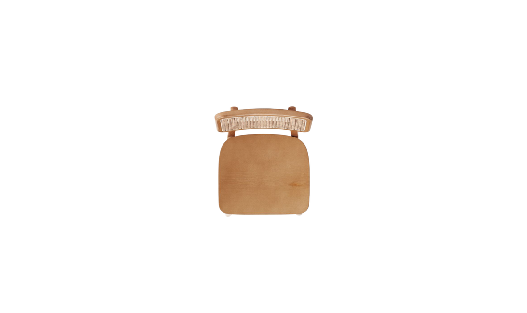 Manhattan Comfort Versailles Cane Back Wood Counter Stool