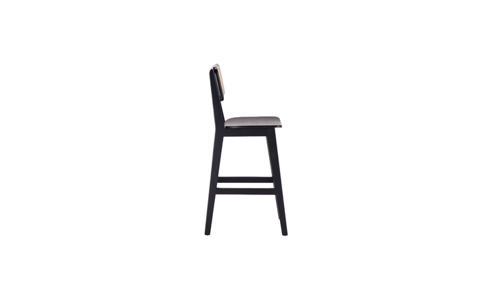 Manhattan Comfort Versailles Cane Back Wood Counter Stool