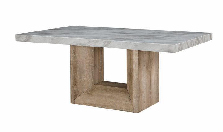 Manhattan Beige Dining Table Set With Natural Finish