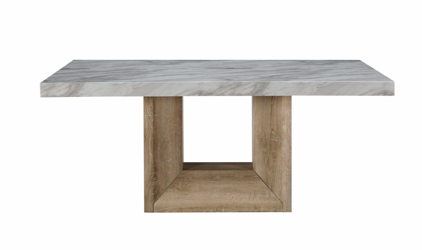 Manhattan Beige Dining Table Set With Natural Finish