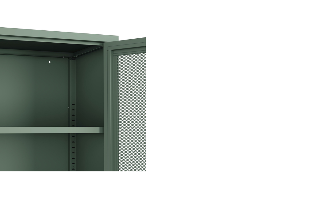 Manhattan Comfort Amelia Metal Accent Cabinet-Jennifer Furniture