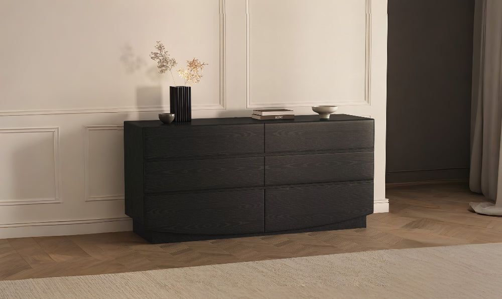 Manhattan Comfort Ardea Wooden Dresser With Six Drawers-Jennifer Furniture