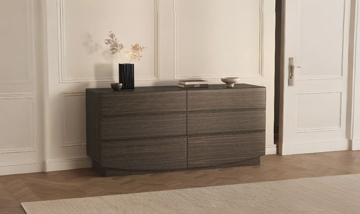 Manhattan Comfort Ardea Wooden Dresser With Six Drawers-Jennifer Furniture