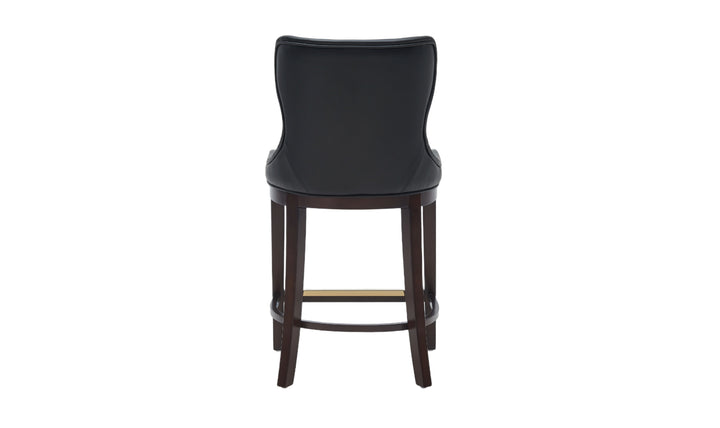Manhattan Comfort Blair Wood Upholstered Counter Stool-Jennifer Furniture