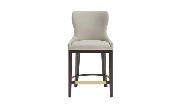 Manhattan Comfort Blair Wood Upholstered Counter Stool-Jennifer Furniture