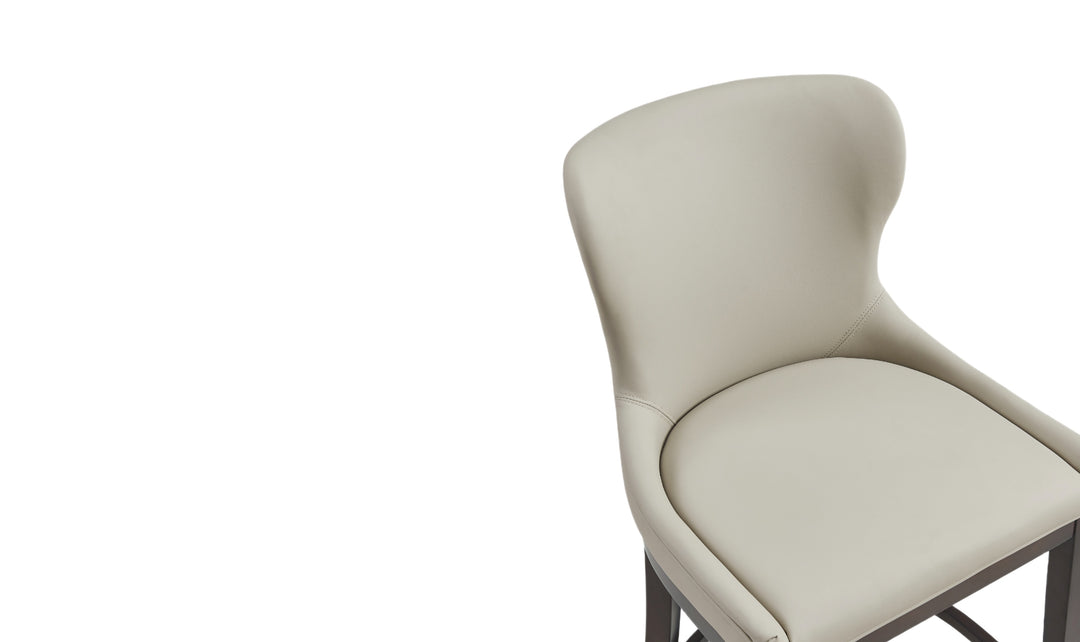 Manhattan Comfort Blair Wood Upholstered Counter Stool-Jennifer Furniture