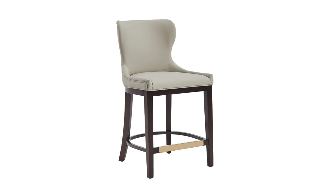 Manhattan Comfort Blair Wood Upholstered Counter Stool-Jennifer Furniture