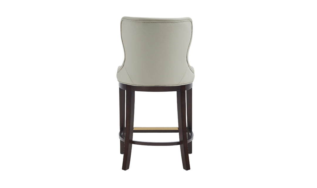 Manhattan Comfort Blair Wood Upholstered Counter Stool-Jennifer Furniture