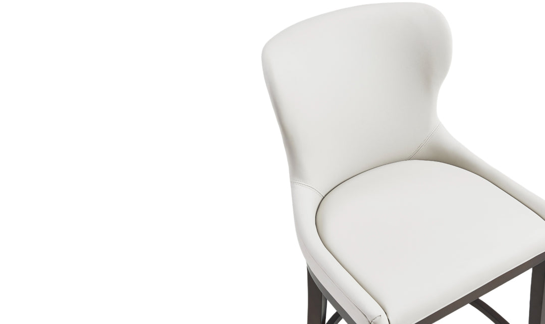 Manhattan Comfort Blair Wood Upholstered Counter Stool-Jennifer Furniture