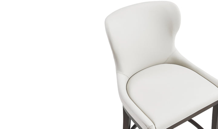 Manhattan Comfort Blair Wood Upholstered Counter Stool-Jennifer Furniture
