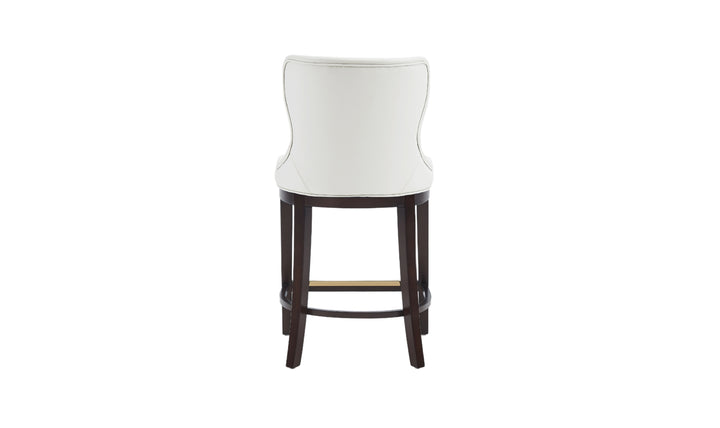 Manhattan Comfort Blair Wood Upholstered Counter Stool-Jennifer Furniture