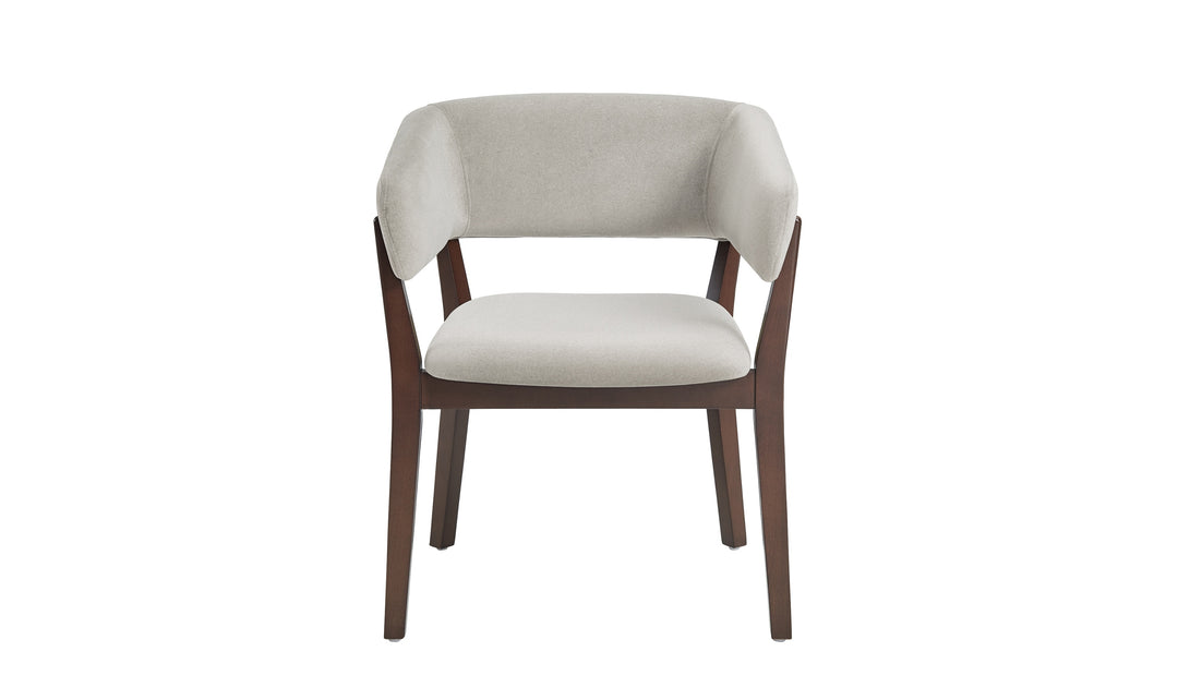Manhattan Comfort Blake Faux Fabric Mohair Wood Base Armchair