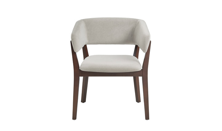 Manhattan Comfort Blake Faux Fabric Mohair Wood Base Armchair