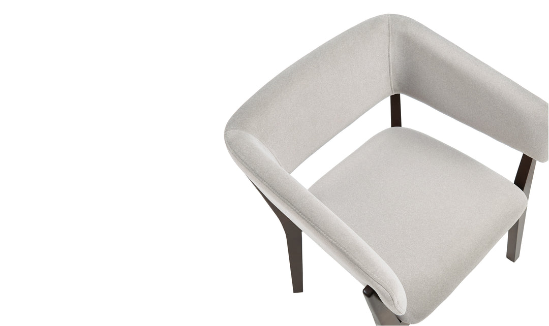 Manhattan Comfort Blake Faux Fabric Mohair Wood Base Armchair