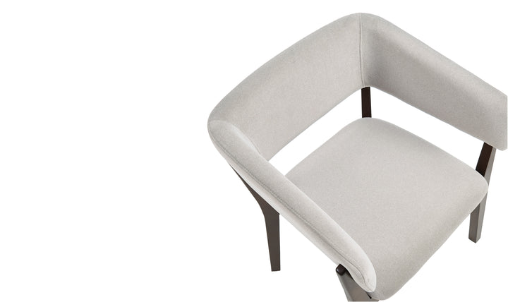 Manhattan Comfort Blake Faux Fabric Mohair Wood Base Armchair