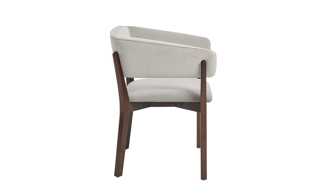 Manhattan Comfort Blake Faux Fabric Mohair Wood Base Armchair