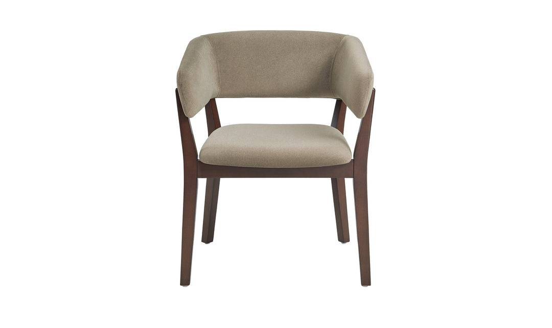 Manhattan Comfort Blake Faux Fabric Mohair Wood Base Armchair