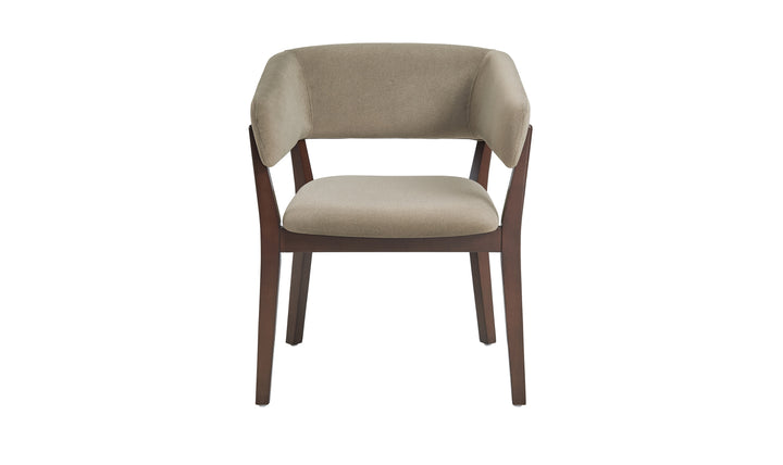 Manhattan Comfort Blake Faux Fabric Mohair Wood Base Armchair