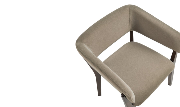 Manhattan Comfort Blake Faux Fabric Mohair Wood Base Armchair