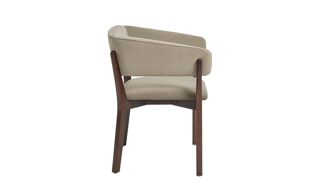 Manhattan Comfort Blake Faux Fabric Mohair Wood Base Armchair