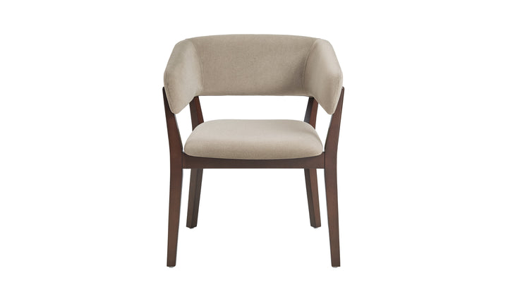 Manhattan Comfort Blake Faux Fabric Mohair Wood Base Armchair