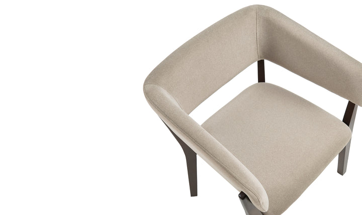 Manhattan Comfort Blake Faux Fabric Mohair Wood Base Armchair