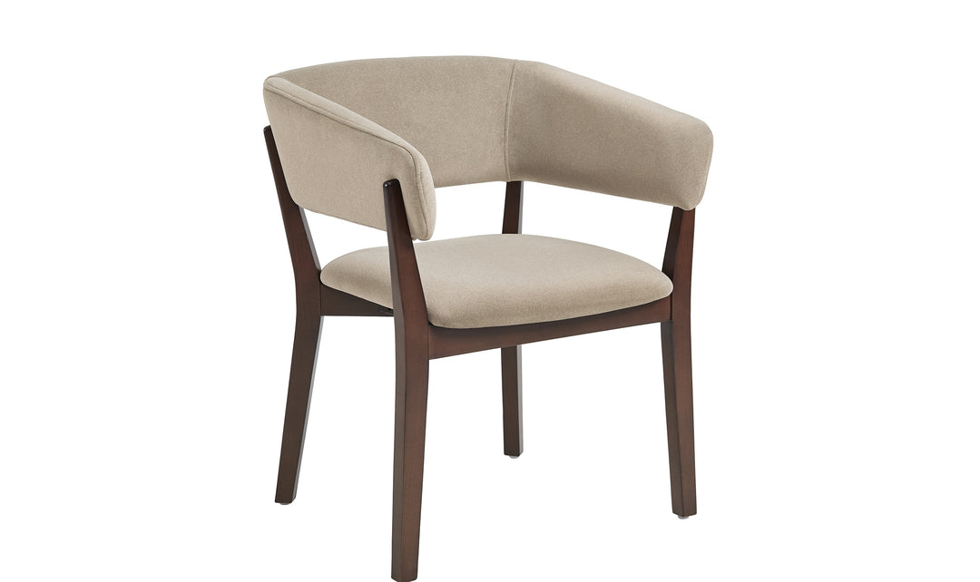 Manhattan Comfort Blake Faux Fabric Mohair Wood Base Armchair